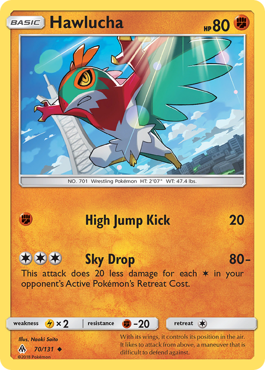 Hawlucha 70/131 Uncommon | Forbidden Light | Pokemon Card