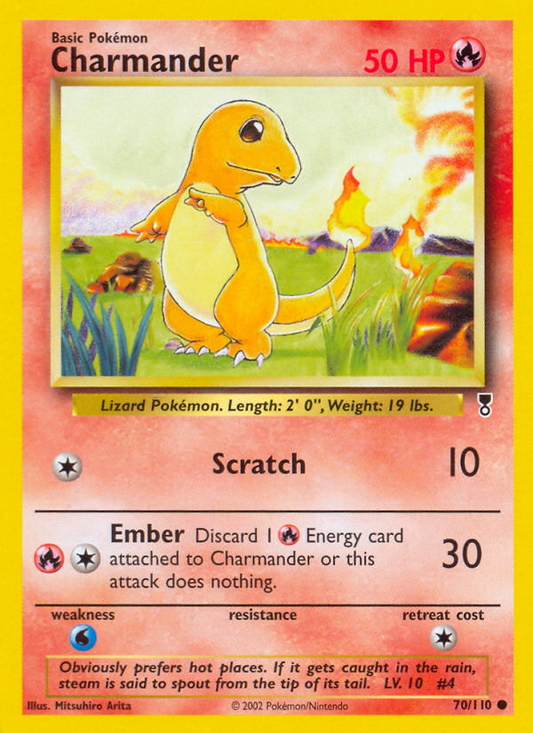 Charmander 70/110 Common | Legendary Collection | Pokemon Card