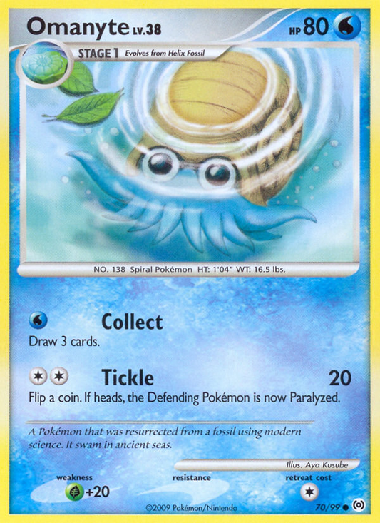 Omanyte 70/99 Common | Arceus | Pokemon Card