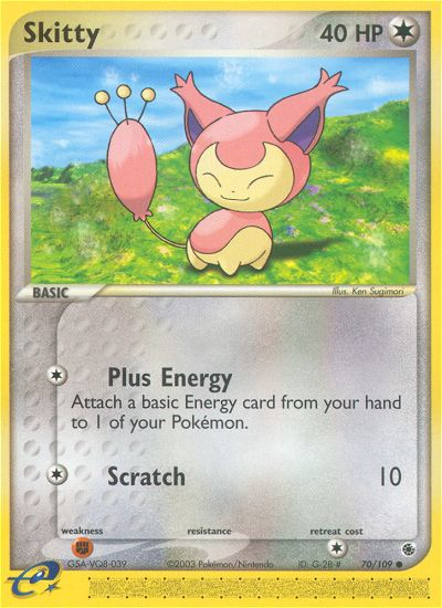 Skitty 70/109 Common | Ruby & Sapphire | Pokemon Card