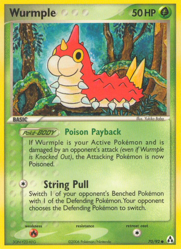 Wurmple 70/92 Common | Legend Maker | Pokemon Card