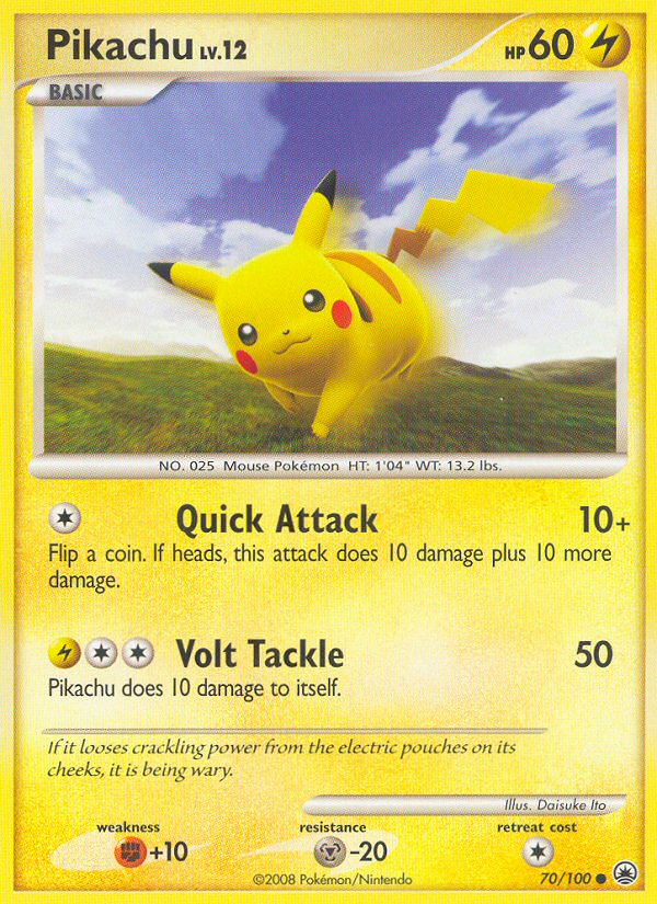 Pikachu 70/100 Common | Majestic Dawn | Pokemon Card