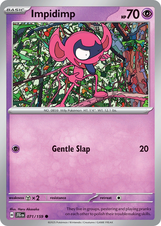 Impidimp 71/159 Common | Journey Together | Pokemon Card