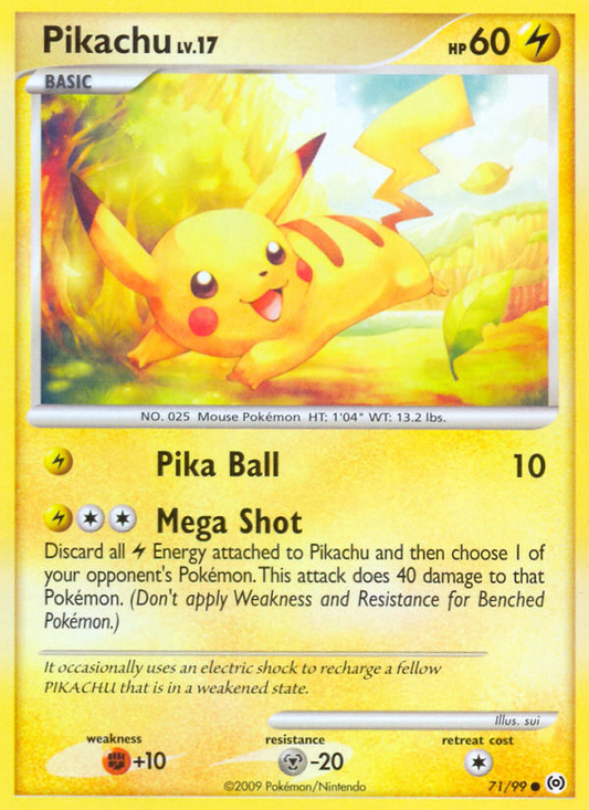 Pikachu 71/99 Common | Arceus | Pokemon Card