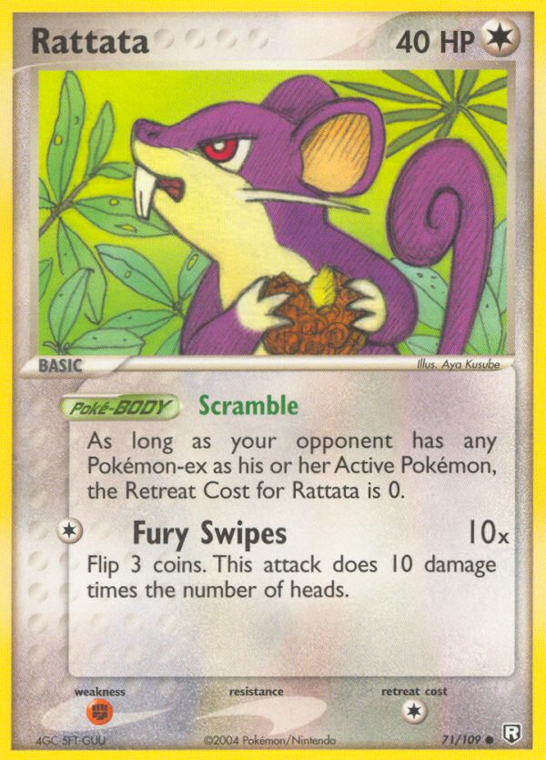 Rattata 71/109 Common | Team Rocket Returns | Pokemon Card