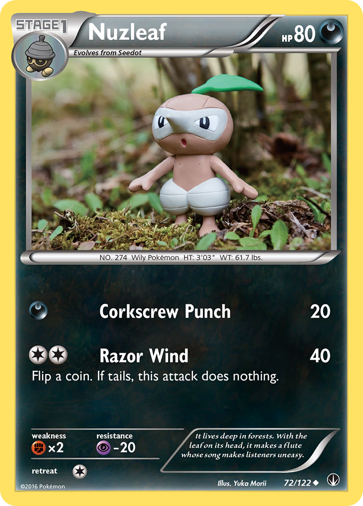 Nuzleaf 72/122 Uncommon | BREAKpoint | Pokemon Card