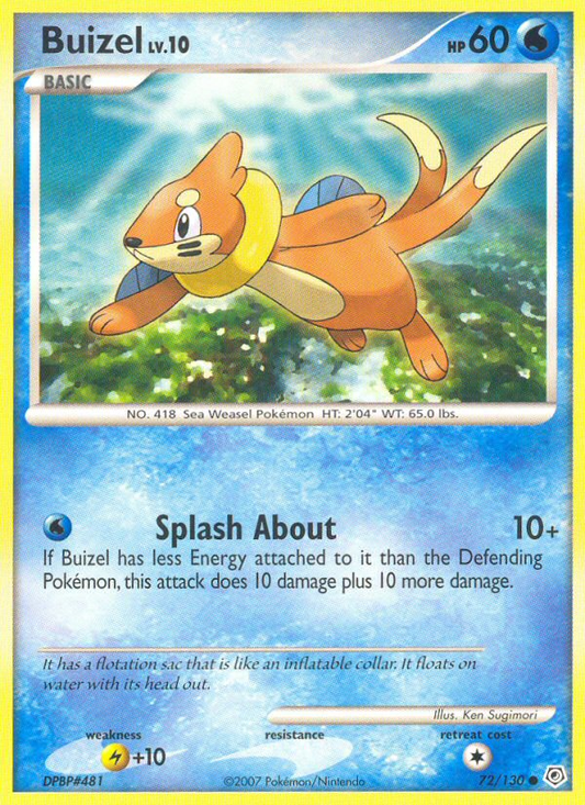 Buizel 72/130 Common | Diamond & Pearl | Pokemon Card