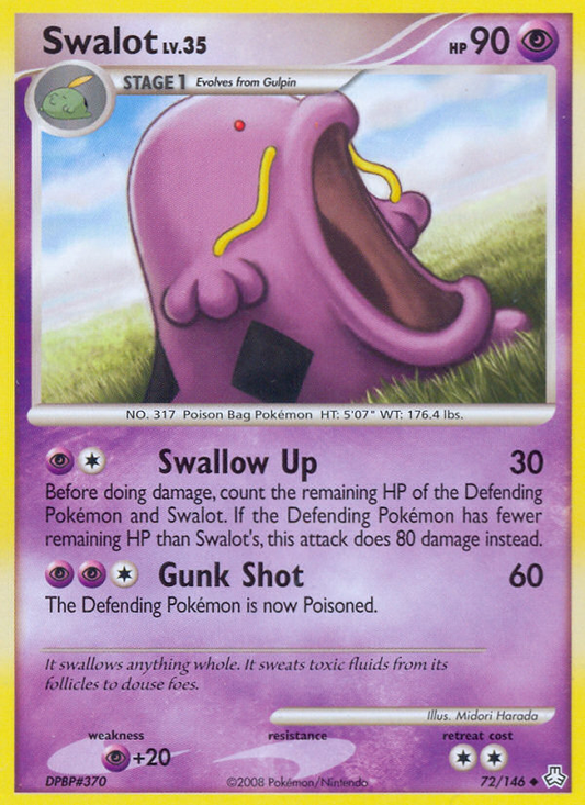 Swalot 72/146 Uncommon | Legends Awakened | Pokemon Card