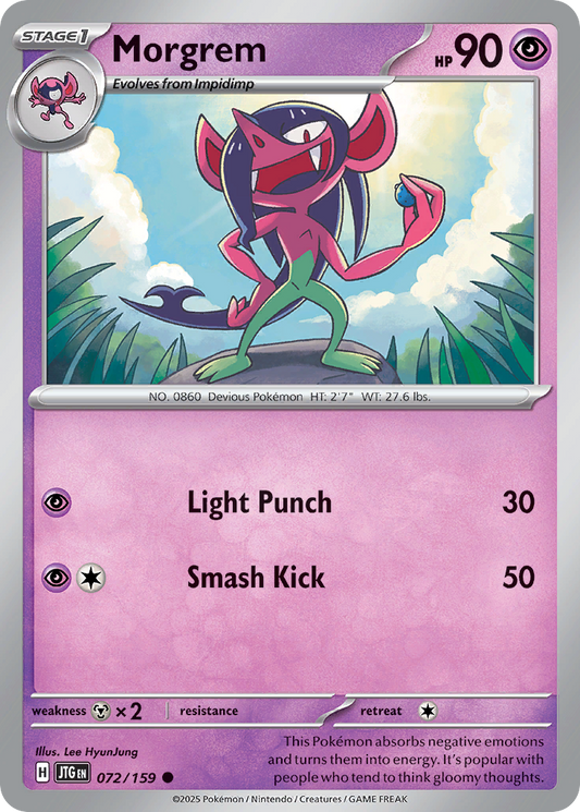 Morgrem 72/159 Common | Journey Together | Pokemon Card