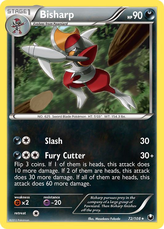 Bisharp 72/108 Rare | Dark Explorers | Pokemon Card