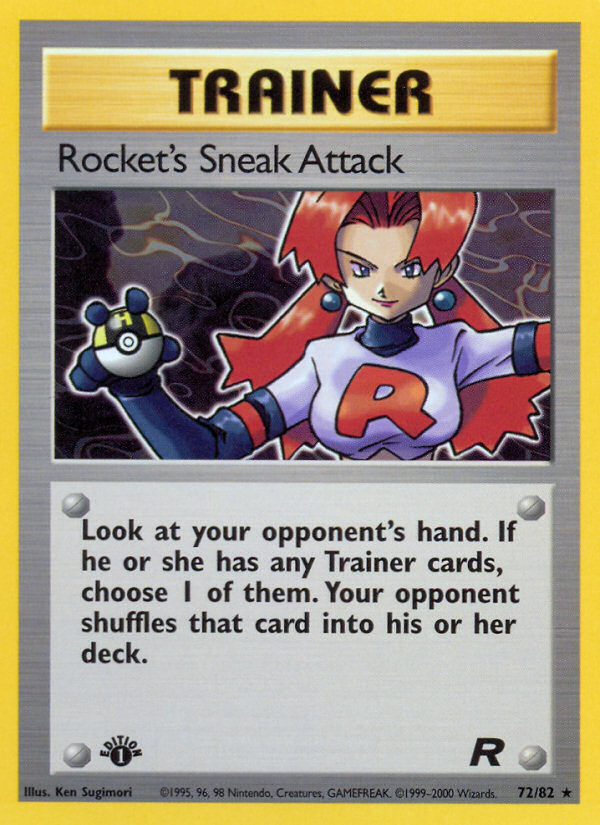 Rocket's Sneak Attack 72/82 Rare | Team Rocket | Pokemon Card