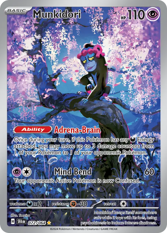 Munkidori 72/64 Illustration Rare | Shrouded Fable | Pokemon Card