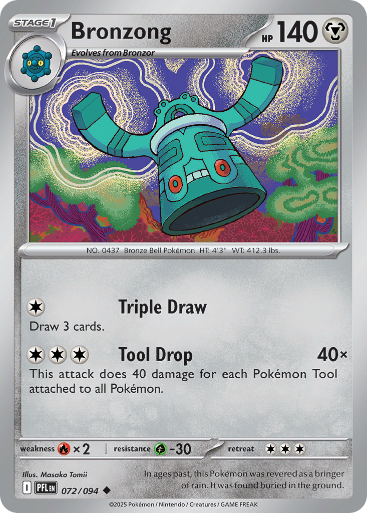 Bronzong 72/94 Uncommon | Phantasmal Flames | Pokemon Card