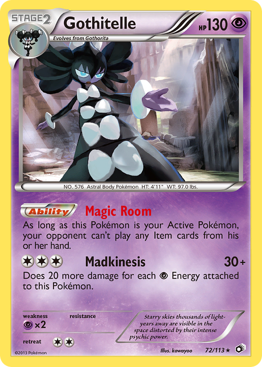 Gothitelle 72/113 Rare Holo | Legendary Treasures | Pokemon Card
