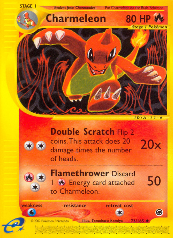 Charmeleon 73/165 Uncommon | Expedition Base Set | Pokemon Card