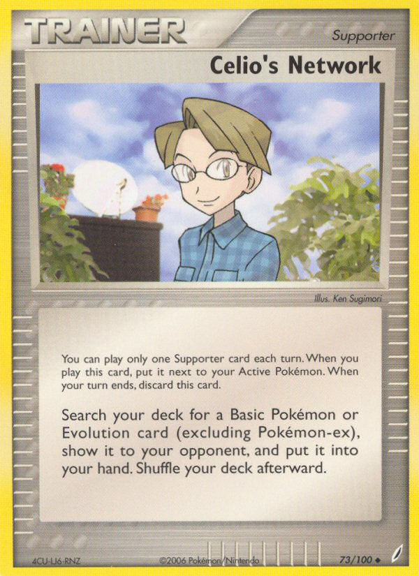 Celio's Network 73/100 Uncommon | Crystal Guardians | Pokemon Card
