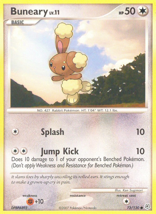 Buneary 73/130 Common | Diamond & Pearl | Pokemon Card