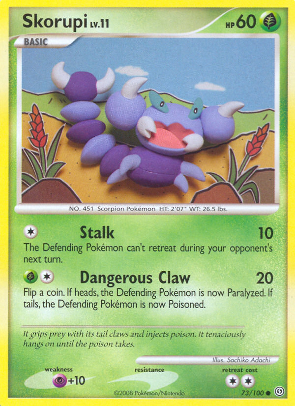 Skorupi 73/100 Common | Stormfront | Pokemon Card