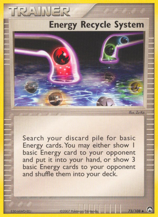 Energy Recycle System 73/108 Uncommon | Power Keepers | Pokemon Card