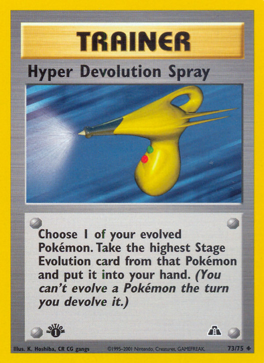 Hyper Devolution Spray 73/75 Uncommon | Neo Discovery | Pokemon Card