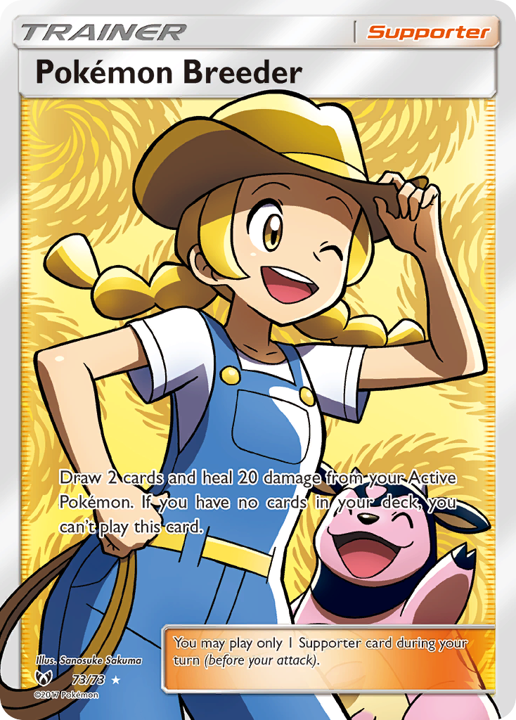 Pokémon Breeder 73/73 Rare Ultra | Shining Legends | Pokemon Card