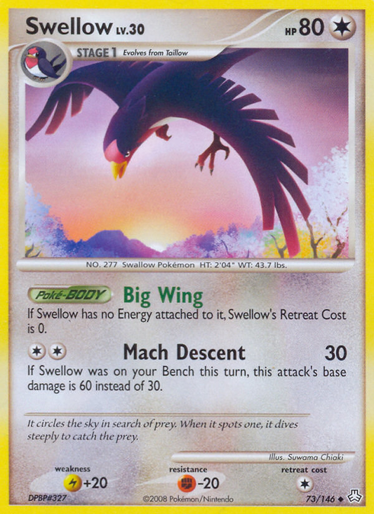 Swellow 73/146 Uncommon | Legends Awakened | Pokemon Card