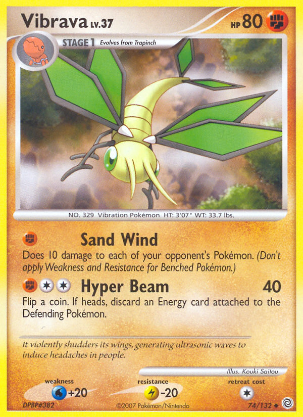 Vibrava 74/132 Uncommon | Secret Wonders | Pokemon Card