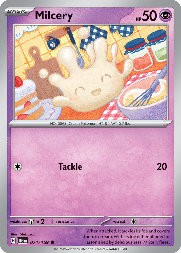 Milcery 74/159 Common | Journey Together | Pokemon Card