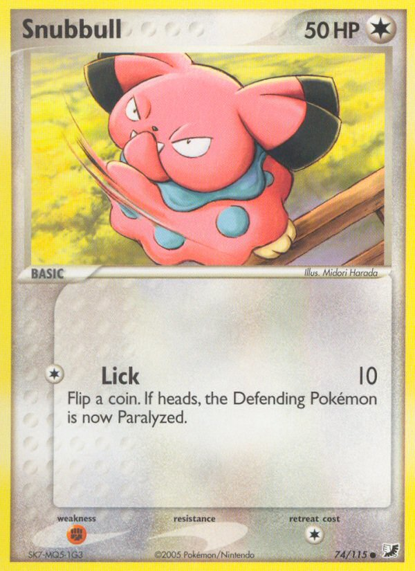 Snubbull 74/115 Common | Unseen Forces | Pokemon Card