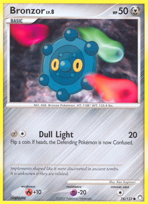 Bronzor 74/123 Common | Mysterious Treasures | Pokemon Card