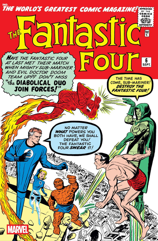 Fantastic Four #6 Facsimile Edition | Standard | Marvel Comics | NEW Comic Book