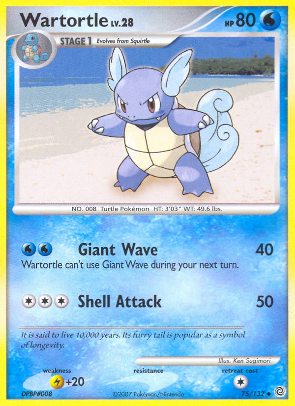 Wartortle 75/132 Uncommon | Secret Wonders | Pokemon Card