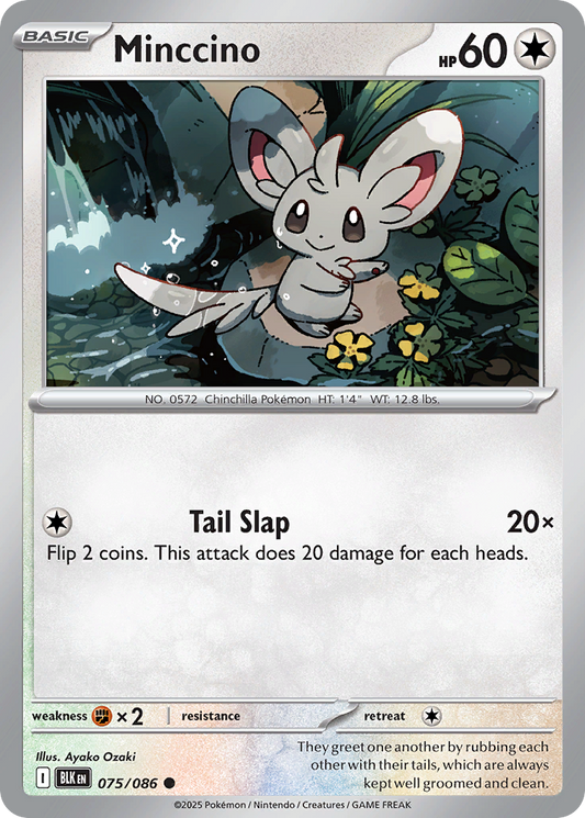 Minccino 75/86 Common | Black Bolt | Pokemon Card