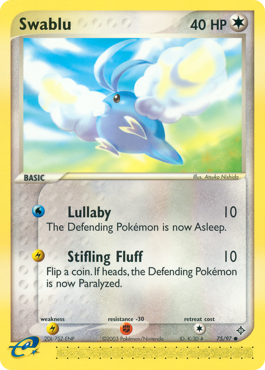 Swablu 75/97 Common | Dragon | Pokemon Card