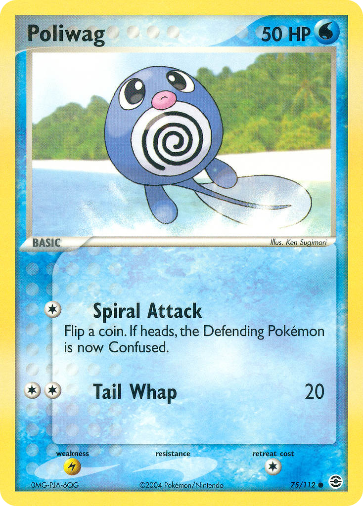 Poliwag 75/112 Common | FireRed & LeafGreen | Pokemon Card