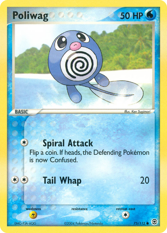 Poliwag 75/112 Common | FireRed & LeafGreen | Pokemon Card