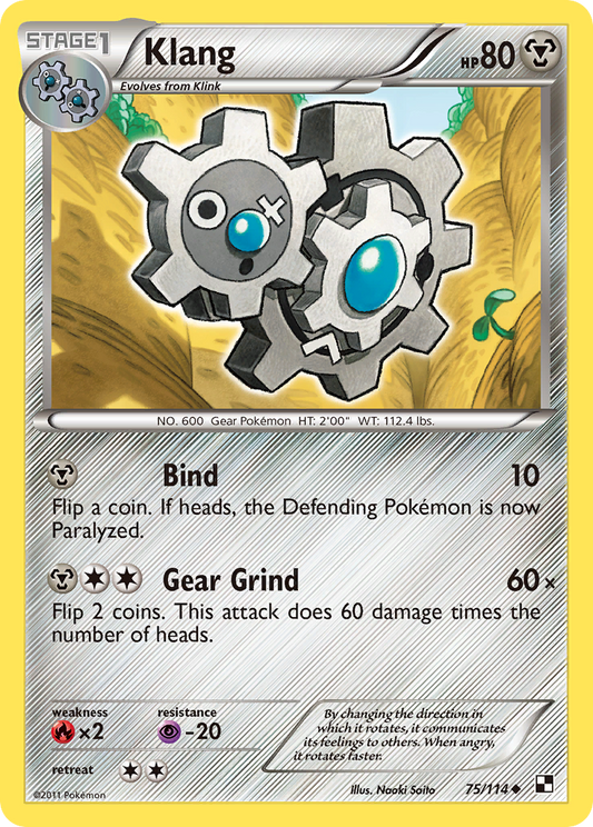 Klang 75/114 Uncommon | Black & White | Pokemon Card