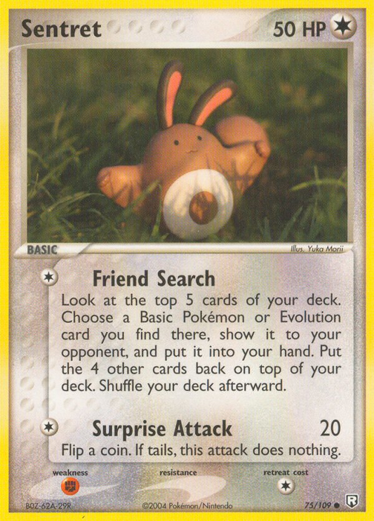 Sentret 75/109 Common | Team Rocket Returns | Pokemon Card