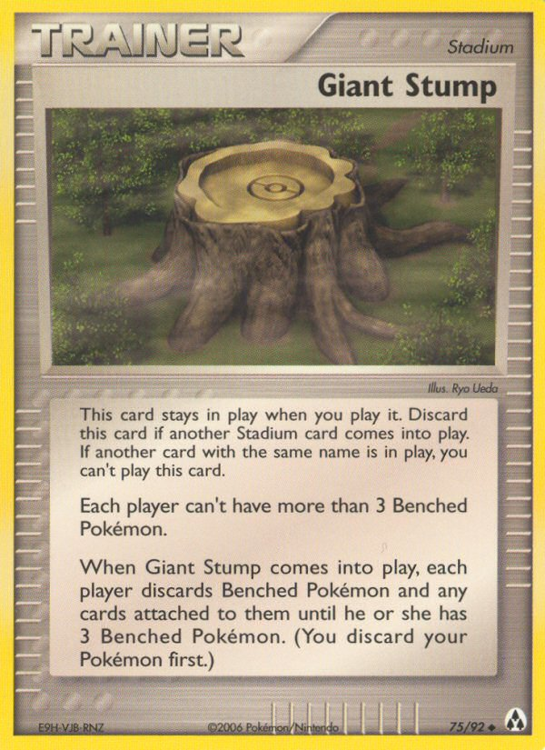 Giant Stump 75/92 Uncommon | Legend Maker | Pokemon Card
