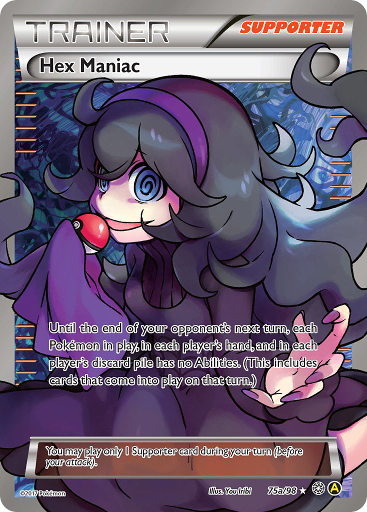 Hex Maniac 75a/98 Rare Ultra | Ancient Origins | Pokemon Card