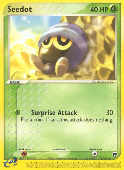 Seedot 76/100 Common | Sandstorm | Pokemon Card