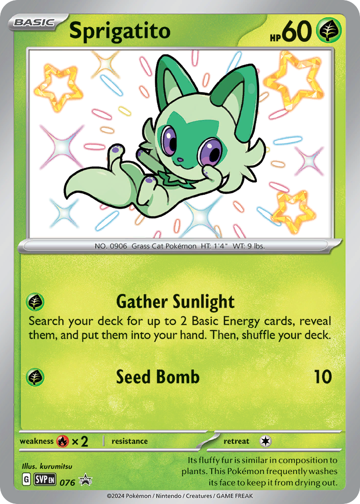 Sprigatito #76 Promo | Scarlet & Violet Black Star Promos | Pokemon Card