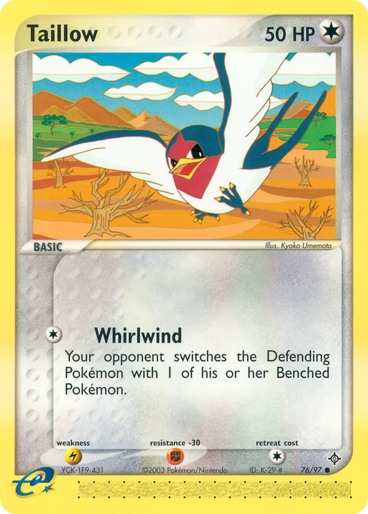 Taillow 76/97 Common | Dragon | Pokemon Card