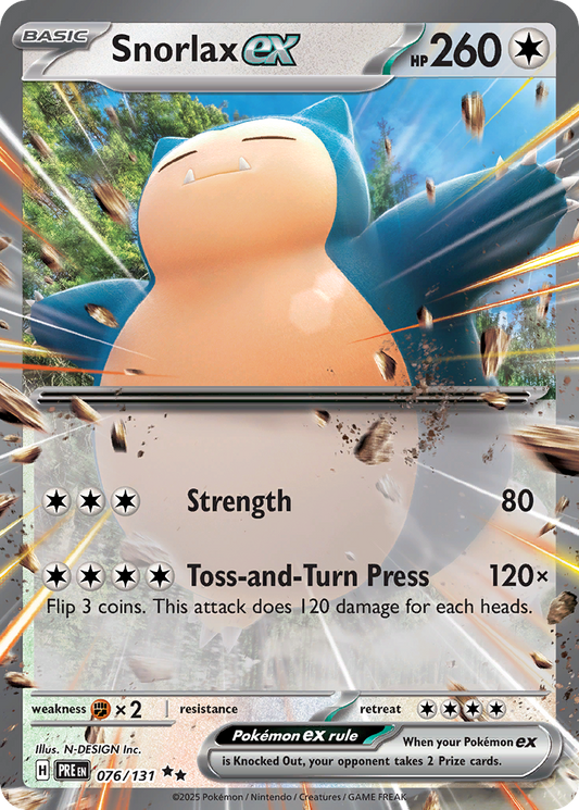 Snorlax ex 76/131 Double Rare | Prismatic Evolutions | Pokemon Card