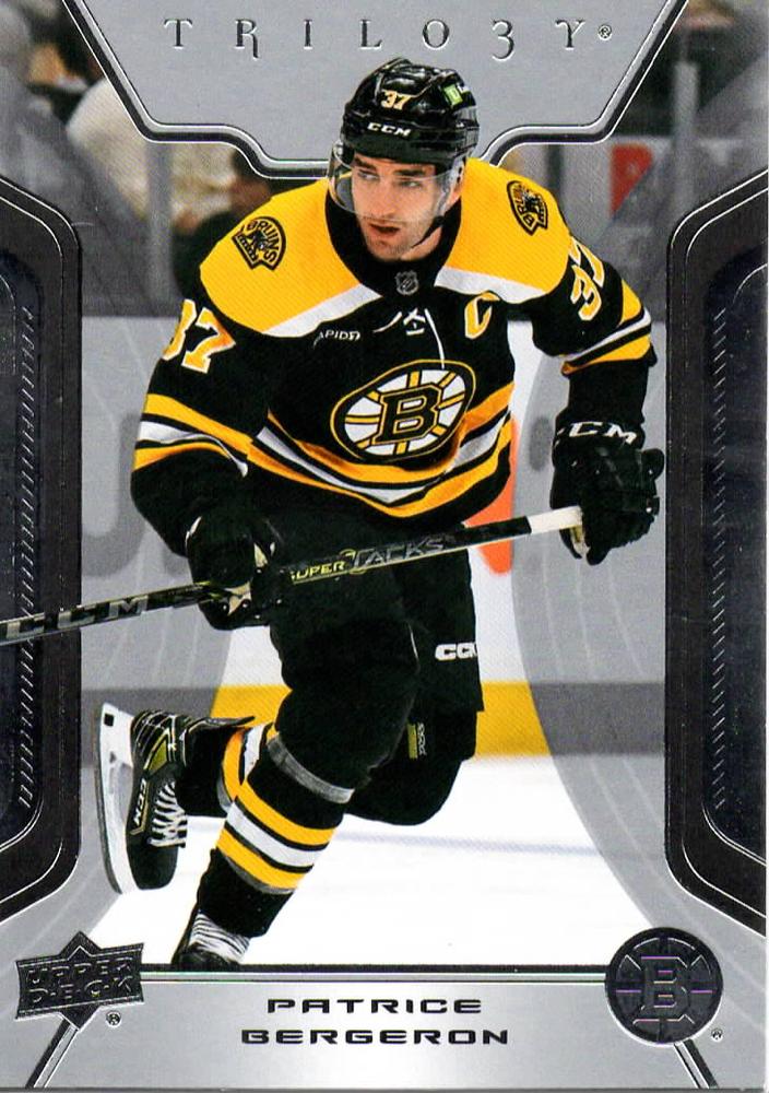 Patrice Bergeron #77 Boston Bruins | 2023-24 Upper Deck Trilogy | NHL Trading Card