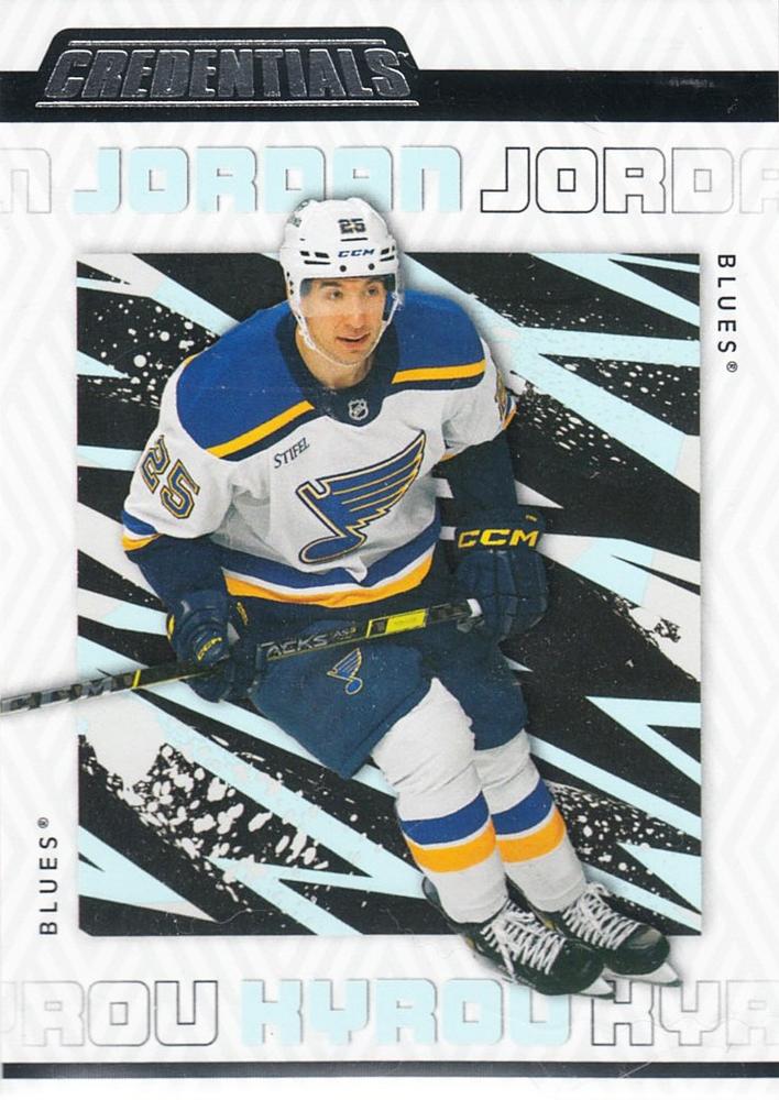 Jordan Kyrou #77 St. Louis Blues | 2023-24 Upper Deck Credentials | NHL Trading Card