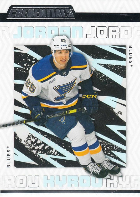 Jordan Kyrou #77 St. Louis Blues | 2023-24 Upper Deck Credentials | NHL Trading Card