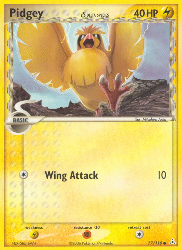 Pidgey δ 77/110 Common | Holon Phantoms | Pokemon Card