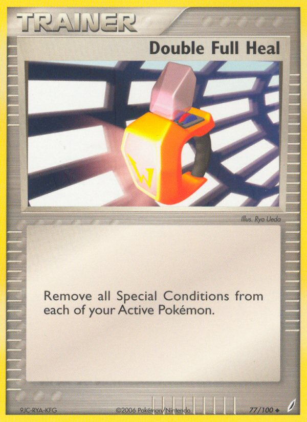 Double Full Heal 77/100 Uncommon | Crystal Guardians | Pokemon Card