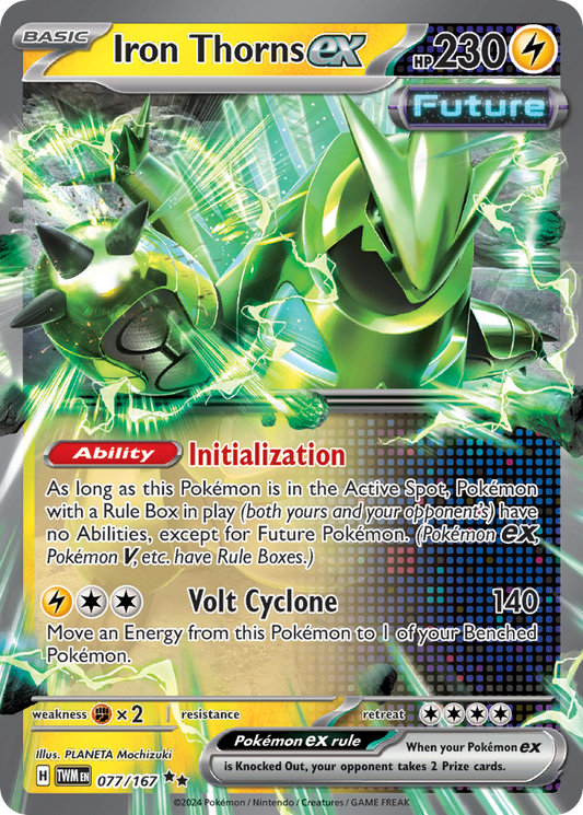 Iron Thorns ex 77/167 Double Rare | Twilight Masquerade | Pokemon Card